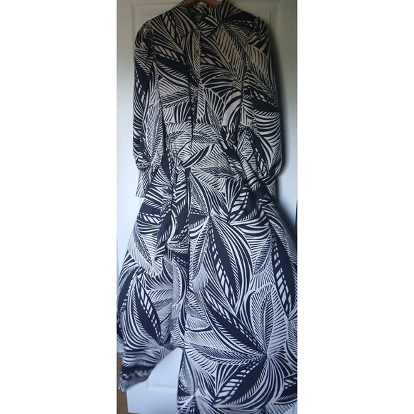 Boho Maxi Dress Love By Design Black/Cream Floral Size Large - Picture 5 of 9